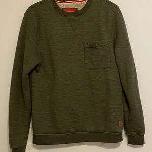 Coleman Dark Green Crewneck sweatshirt lined with Serpa